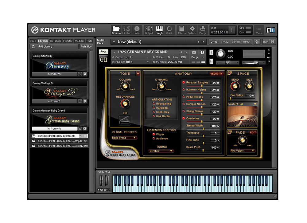 best service galaxy ii grand piano collection